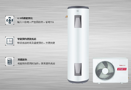 海爾空氣能熱水器的三個“最”